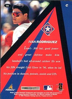 1997 Pinnacle X-Press #141 Ivan Rodriguez Back