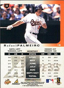 1997 Pinnacle X-Press #20 Rafael Palmeiro Back