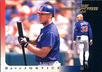 1997 Pinnacle X-Press #34 Dave Justice Front