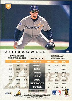 1997 Pinnacle X-Press #78 Jeff Bagwell Back