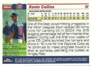 2005 Topps Chrome Updates & Highlights #UH141 Kevin Collins Back