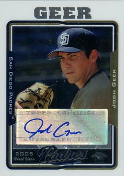 2005 Topps Chrome Updates & Highlights #UH228 Josh Geer Front