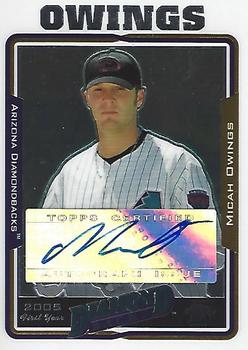2005 Topps Chrome Updates & Highlights #UH235 Micah Owings Front