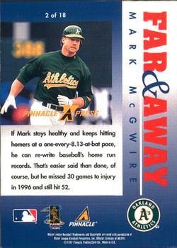 1997 Pinnacle X-Press - Far & Away #2 Mark McGwire Back