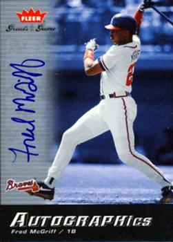 2006 Fleer Greats of the Game - Autographics #GG-FM Fred McGriff Front