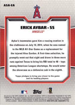 2014 Topps Update - All Star Access #ASA-EA Erick Aybar Back