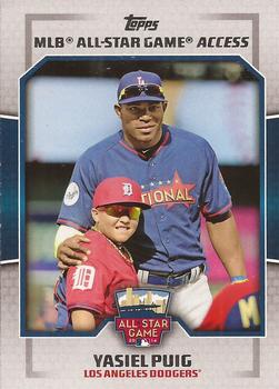2014 Topps Update - All Star Access #ASA-YP Yasiel Puig Front
