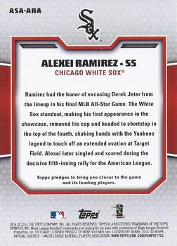 2014 Topps Update - All Star Access #ASA-ARA Alexei Ramirez Back