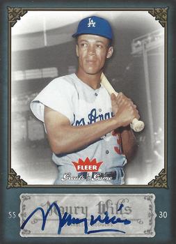 2006 Fleer Greats of the Game - Autographs #65 Maury Wills Front