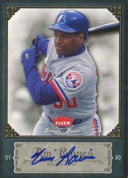 2006 Fleer Greats of the Game - Autographs #91 Tim Raines Front