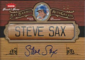 2006 Fleer Greats of the Game - Bat Barrel Auto Greats #BB-SS Steve Sax Front