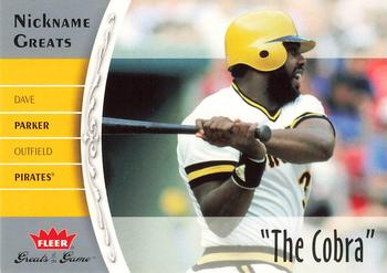 2006 Fleer Greats of the Game - Nickname Greats #NG-DP Dave Parker Front
