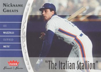 2006 Fleer Greats of the Game - Nickname Greats #NG-LM Lee Mazzilli Front