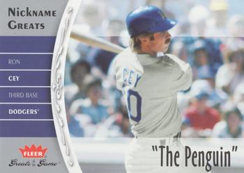 2006 Fleer Greats of the Game - Nickname Greats #NG-RC Ron Cey Front