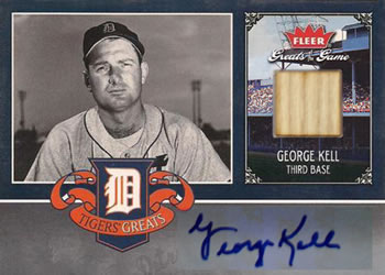 2006 Fleer Greats of the Game - Tigers Greats Autograph Memorabilia #DET-GK George Kell Front