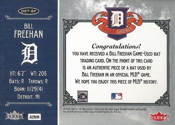 2006 Fleer Greats of the Game - Tigers Greats Memorabilia #DET-BF Bill Freehan Back