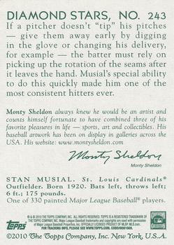 2010 Topps National Chicle #243 Stan Musial Back