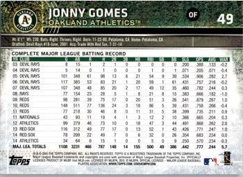 2015 Topps Opening Day #49 Jonny Gomes Back