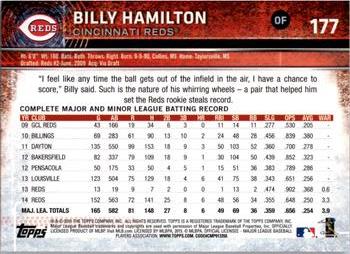 2015 Topps Opening Day #177 Billy Hamilton Back