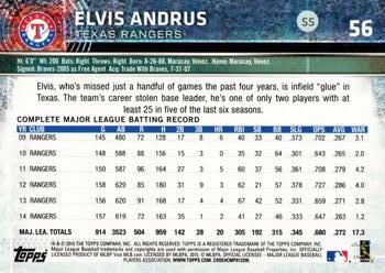 2015 Topps Opening Day #56 Elvis Andrus Back