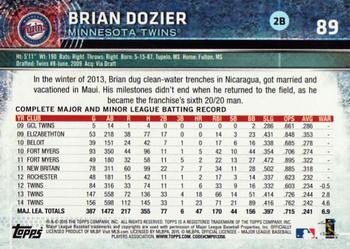 2015 Topps Opening Day #89 Brian Dozier Back