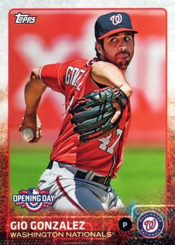 2015 Topps Opening Day #102 Gio Gonzalez Front