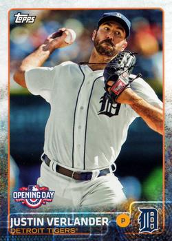 2015 Topps Opening Day #122 Justin Verlander Front