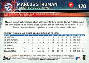 2015 Topps Opening Day #170 Marcus Stroman Back