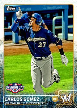 2015 Topps Opening Day #195 Carlos Gomez Front