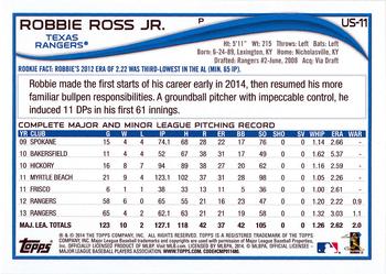 2014 Topps Update - Red Foil #US-11 Robbie Ross Back