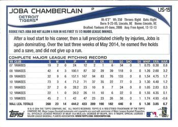 2014 Topps Update - Red Foil #US-15 Joba Chamberlain Back