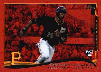 2014 Topps Update - Red Foil #US-20 Gregory Polanco Front