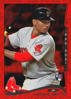 2014 Topps Update - Red Foil #US-26 Mookie Betts Front