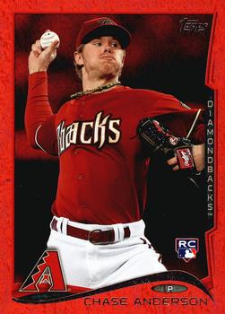 2014 Topps Update - Red Foil #US-52 Chase Anderson Front