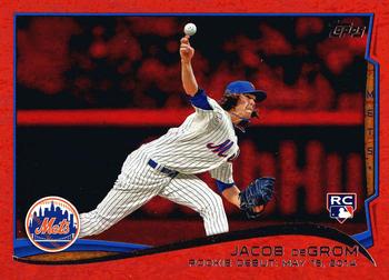 2014 Topps Update - Red Foil #US-57 Jacob deGrom Front