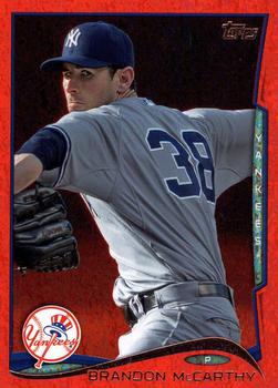 2014 Topps Update - Red Foil #US-59 Brandon McCarthy Front