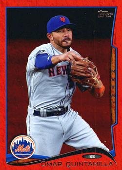 2014 Topps Update - Red Foil #US-126 Omar Quintanilla Front