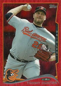 2014 Topps Update - Red Foil #US-235 Tommy Hunter Front