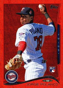 2014 Topps Update - Red Foil #US-237 Jorge Polanco Front
