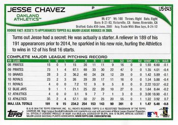 2014 Topps Update - Red Foil #US-243 Jesse Chavez Back