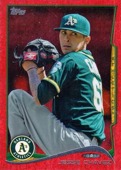 2014 Topps Update - Red Foil #US-243 Jesse Chavez Front