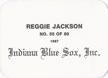 1987 Indiana Blue Sox (unlicensed) #55 Reggie Jackson Back