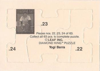 1990 Leaf - Yogi Berra Puzzle #22-24 Yogi Berra Back