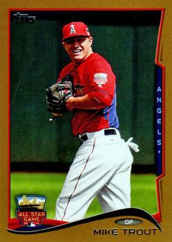 2014 Topps Update - Gold #US-54 Mike Trout Front