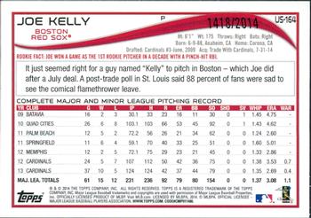 2014 Topps Update - Gold #US-164 Joe Kelly Back