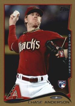 2014 Topps Update - Gold #US-52 Chase Anderson Front