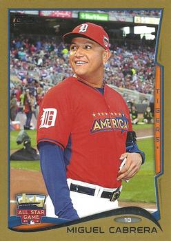 2014 Topps Update - Gold #US-53 Miguel Cabrera Front