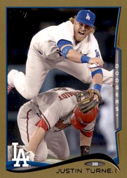 2014 Topps Update - Gold #US-68 Justin Turner Front