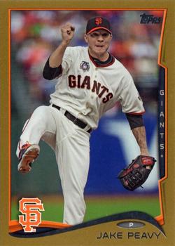 2014 Topps Update - Gold #US-143 Jake Peavy Front