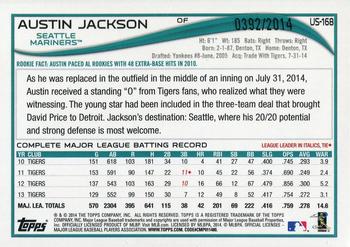 2014 Topps Update - Gold #US-168 Austin Jackson Back